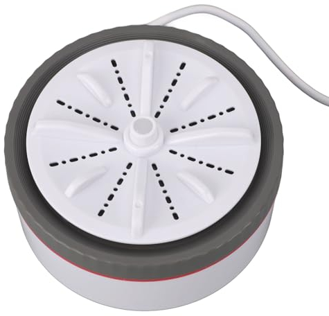 Mini Turbo Washing Machine with Timed Adjustable Multifunction, USB Powered Portable Mini Turbo Washer for Small Clothes and Dish Washing (Gray)