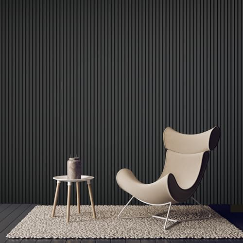 MURONOVA Acoustic Wood Wall Panels (Black Pure)