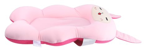 Cojín de Baño para Bebés Rosa, Malla Sandwich y Tela Milk Silk | Suave Piel del Recién Nacido, Longitud Ajustable, Antideslizante y Fácil de Limpiar