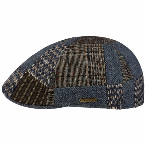 Stetson Texas Flatcap Patchwork Herren Winter Made in EU