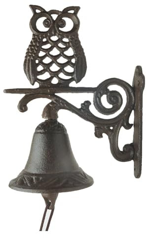 Traditional Door Bell - Antique Decor Bell, Bird Door Bell | Vintage Cast Iron Entry Door Bell, Decorative Manually Shaking Doorbell, Farmhouse Decor Cast Iron Door Ring Bell for Home Garden Ornament