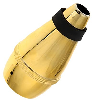 Toyvian Light-weight Plastic Trumpet Mute Silencer in Golden for Quiet Practice and Effective Noise Reduction, Brass Accessory for Trumpet Players