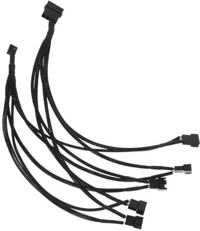 DIYEAH Computer Fan Adapter Cable Cooling Fan Hub Convenient Splitter Cable USB