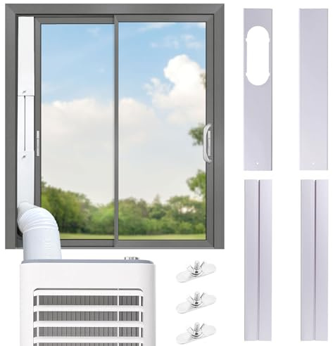 Klimaanlage Fensterabdichtung, Fensterabdichtung für Mobile Klimageräte, Fensterabdichtung Klimaanlage, Verstellbare Dachfenster Klimaanlage Abdichtung für Fenster, Flügelfenster, Dachfenster (2M)