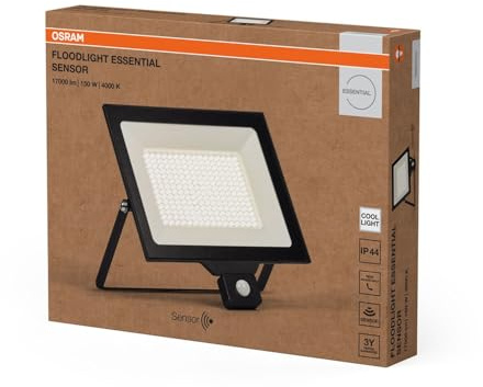 Osram Projecteur LED extérieur avec détecteur de mouvements HOMELIGHTING Floodlight Essential Sensor 150W 4000K 4099854