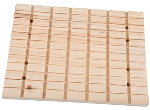 Toddmomy Rabbit Supply Wooden Grinding Plate Pet Scratching Board Chinchilla Foot Pad