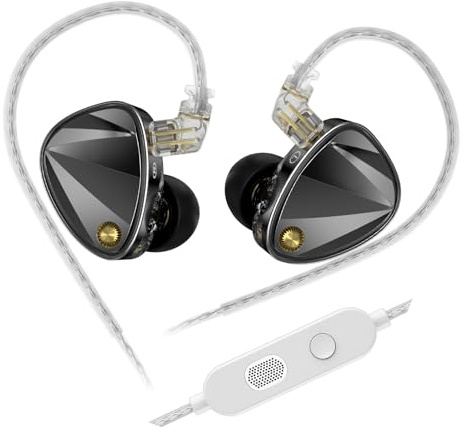 JUJUFREE Wireds Earphone Enhanceds Bass In Ear Monitors With Detachable Cable for Music Producer