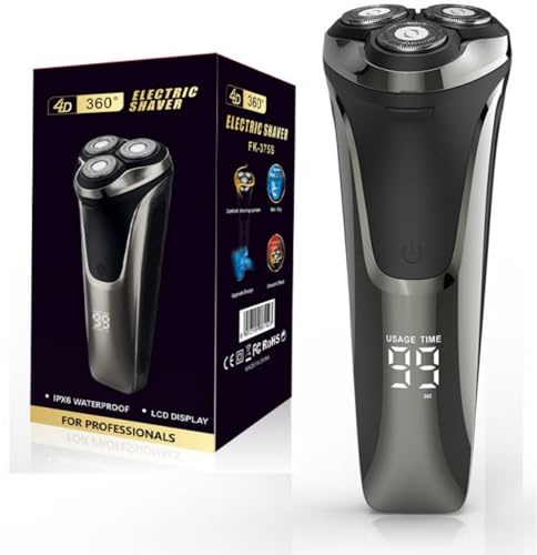 Herrenrasierer Elektro V1 Pro, IPX7 Wasserdichter Nass und Trocken Trimmer für Ein revolutionäres Rasiererlebnis