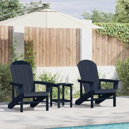 KTHLBRH Gartenmöbel, rechteckig, modern, Lounge-Set, Polyethylen, wetterfest, UV-stabil, starke Beine, minimalistisches Design, elegant, für Terrasse