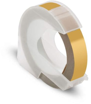 HAOCNC 3D-Prägeband, 9 mm, kompatibel mit E101 E202 12965 Labeller 1610 Label Maker(Champagne Gold)
