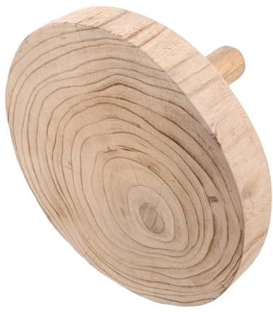 Toyvian Supporto per Piante in Legno Robusto e Naturale, Piedistallo Alto Porta Vasi per Balcone e Interni, Alzata Tonda Decorativa Multifunzione per Bonsai e Esposizione