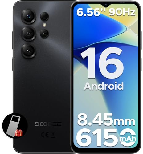 Luzglo NOTE56 X Android 16 Smartphone Pas Cher, 6150mAh Telephone Portable, Écran 6.56 HD+ 90Hz, 24 Go+64 Go/2 to,Octa Core, Double SIM Débloquée Smartphone, 8MP+5MP, Face ID, 3.5mm Jack,GPS,OTG