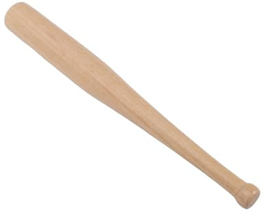 Annadue Mini Mazza da Baseball in Legno 15 Cm Artigianato in Legno di Pioppo Progetti di Pittura Accessori per Decorazioni per Feste Portachiavi Idea Regalo