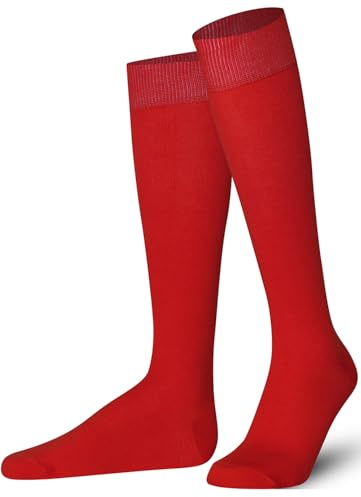 Mysocks Unisex Kniestrümpfe lange Socken rot