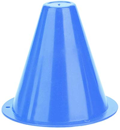Alomejor 10 stücke Fußball Marker PE Sporttraining Verkehrskegel für Kinder Heim Gym Gym(Blau)