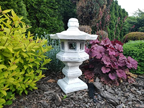 Pagoda/Lanterna Dabotap in stile giapponese per ornamento da giardino in pietra/cemento