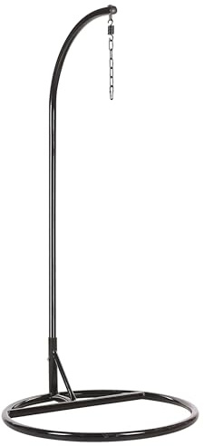 Freistehendes Gestell für Hängesessel Schwarz pulverbeschichtetes Stahlgestell Stan