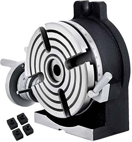 VEVOR Dividing Head, 5.9 in/150 mm 4-Slot Horizontal Vertical Indexing Head, HT200 Casting Milling Semi-Universal Set w/Precision Scale Resetting Dial & Flexible Handwheel for Precision Rotary Table