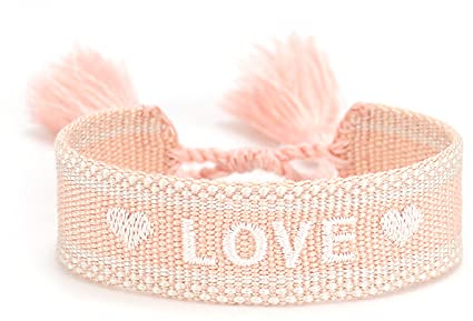 Generisch gewebtes Armband, Freundschaftsarmband, Webarmband, besticktes Armband