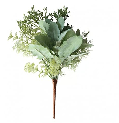 Equirider Wind mit Gras-Silberblatt-Chrysantheme-künstliche Blumen-Simulations-Blumen-Grünpflanze-Hochzeits-Dekorationen