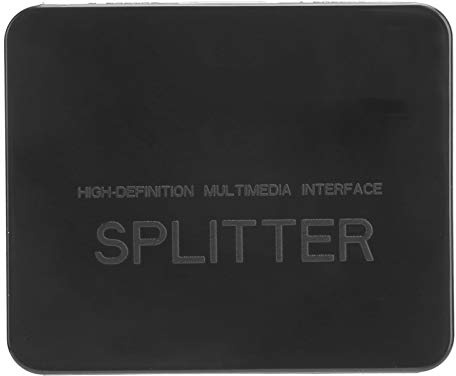 PUSOKEI Répartiteur HDMI 4K, Double Affichage 1 Entrée 2 Sorties DTS-HD/Dolby-TrueHD/DTS/Dolby-AC3 / DSD/HD Répartiteur HDMI 4K 1080P HDCP Switcher Separation Amplifier