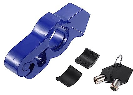 X AUTOHAUX 1 Satz Motorrad Griff Schloss Lenker Drosselklappe Sicherheit Schloss Blau