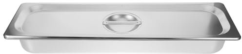 Cabilock Bac à Aliments Inox Avec Couvercle Plateau De Service Pour Buffet Fruits Et Légumes Récipient Pratique Pour Traiteur Et Restauration Dimensions De