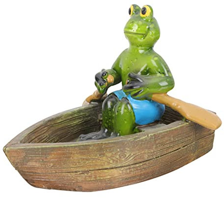 Toddmomy Statue De Grenouille Résine pour Bassin Extérieur Décoration Flottante De Jardin Ornement Réaliste pour Étang Et Cour Figurine Attrayante