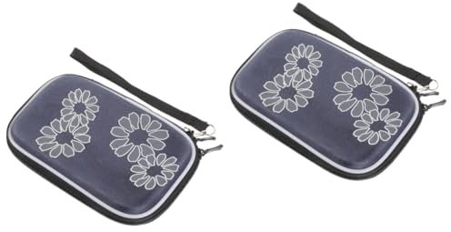 Mikikit 2pezzi Custodia Protettiva Per Hard Disk Design Antiurto e Organizer Per Accessori Digitali Con Tasca Rete Profondo