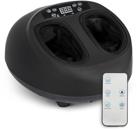 Dispositivo per massaggio ai piedi Shiatsu Nero - BX Fitness