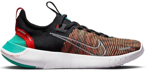 NIKE Free RN Next Nature Damen-Laufschuhe, Sneaker, modische Schuhe, Schwarz Klar Jade Picante Rot Weiß, 39 EU