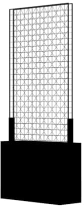 DONGXIAO Pflanzkübel mit sichtschutz Rankgitter sichtschutz Pflanzgefäße Metall Quadrat Bepflanzung Kletterkästen Für Trennwände Für Wohnräume Balkon Garten (Size : 80 * 30 * 60cm(120cm))