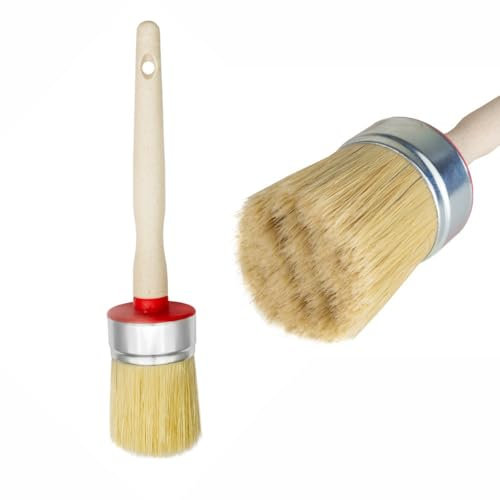 Pinceau rond 50 mm | Pinceau à anneaux 50 mm | Pinceau en poils naturels pour un usage domestique