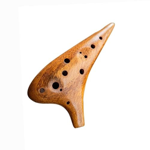 Okarina 12-Loch AC-gestimmt Alto C-gestimmt Professionelles Ocarina-Instrument aus Holz für Anfänger