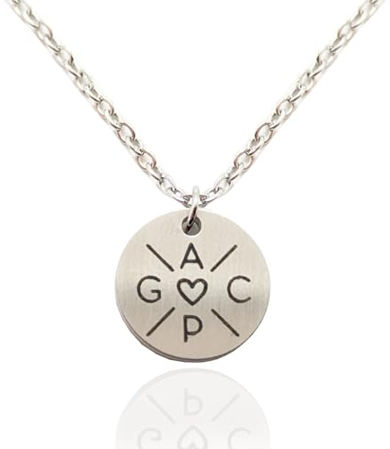 myGreta Personalisierbare Edelstahl Kette mit Kreuz Gravur – Initialen und Motive für Damen und Herren – Stilvolles, einzigartiges Schmuckstück & tolles Geschenk