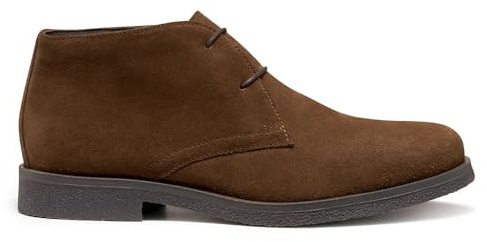 Geox Uomo Claudio Ankle Boot, Brown, 43 EU, marrón, 43 EU