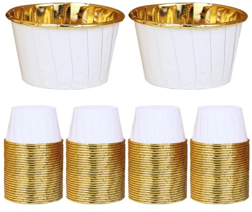 100 Stück Cupcake Förmchen - Muffinförmchen Papier, Muffin Backförmchen Papier, Cupcake Förmchen Weihnachten, Mini Muffins Papierförmchen für Geburtstag, Partys, Hochzeit, Weihnachtsfeier