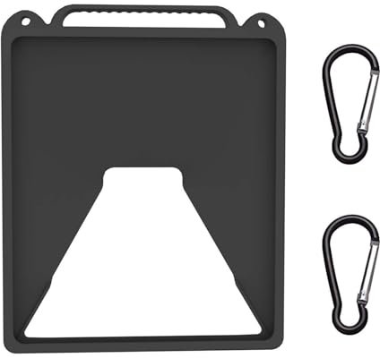 Lazmin112 Custodia Protettiva per Mini, Custodia in Silicone per Mini Parabola Satellitare, Antigoccia Antiurto, Custodia Portatile con Ganci per Maniglia (Black)