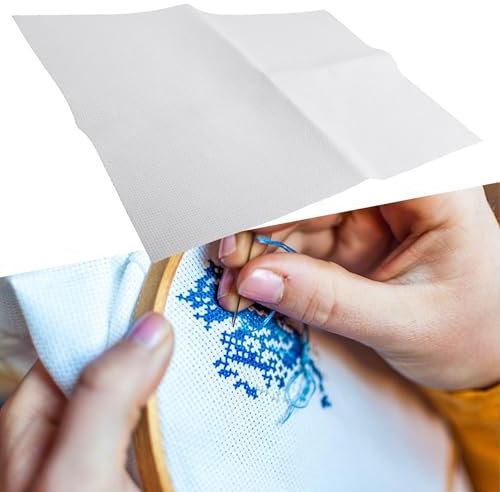 Per tela Aida 11 punti, morbido tessuto di cotone per punto croce e applicazioni artigianali creative