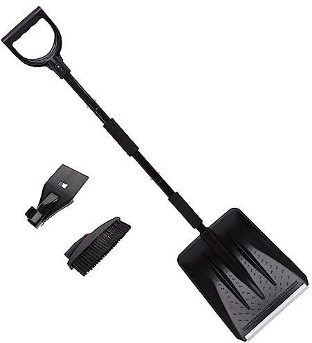 MOTHNUR Pala Quitanieves para Coche Raspador De Hielo y Escoba para Limpiar Ventanas Resistente y Flexible