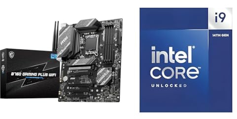 MSI B760 B760 Gaming Plus WiFi Carte Mère + Intel® Core™ i9-14900K Desktop Processor 24 Cores