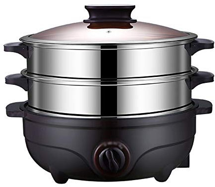 MQPALZKD Vaporiera Elettrica A Doppio Strato in Acciaio Inossidabile Vaporiera Elettrica Automatica con Torsione Hot Pot