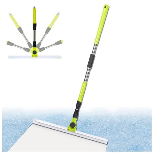 Scopa Magica a Spatola, Con Manico Lungo 130 Cm Scopa in Silicone, Tergipavimento Per Pavimenti in Cemento,Piastrelle Del Bagno