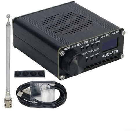 Récepteur radio pleine bande, ATS-20+ Plus ATS20 V2 SI4732 Récepteur radio multibande, écran de 0,96 pour unité DSP avec FM AM SSB