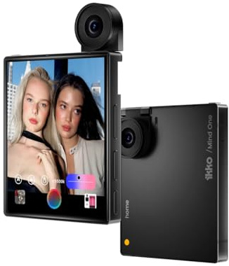 IKKO MindOne Pro Smartphone AI, Display AMOLED 4, Dual OS Android 15, Vetro Zaffiro, Fotocamera 50MP con OIS, 8GB RAM, 256GB, Connettività Globale, Nero