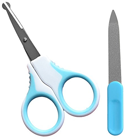 K-Pro Baby Nagelschere Nagelfeile 1 Set, blau - Für Neugeborene Babys