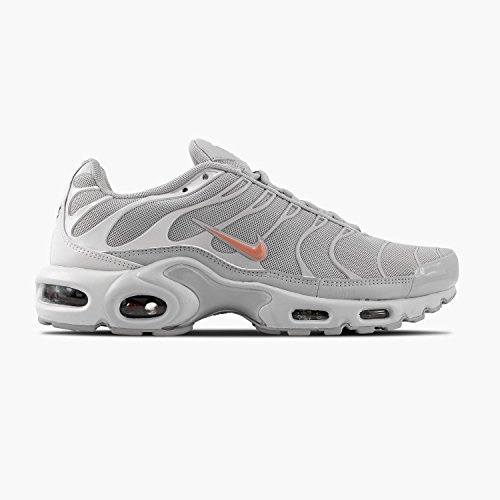 Nike Air Max Plus Uomo Lifestyle Scarpe - Grigio Lupo/Metallizzato Rosa Dorato, 46