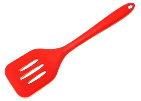 Kochblume Flexwender | Premium-Silikon & BPA frei| Hitzebeständig | Spülmaschinenfest | 30cm | Farbe: rot