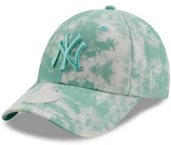 New Era New York Yankees Damenkappe MLB mit NY-Logo Cap Hut Tie Dye grün - One-Size