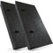 Rampe d’accès en caoutchouc noir - Largeur : 50 - 100 cm - Hauteur : 45 - 70 - 110 mm - Cale en caoutchouc pour fauteuil roulant, seuil de porte, voiture